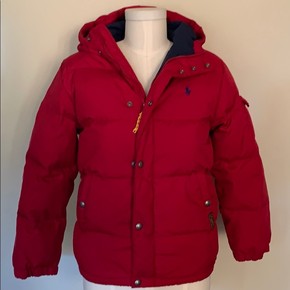 Red Polo Youth Medium (10-12) Coat